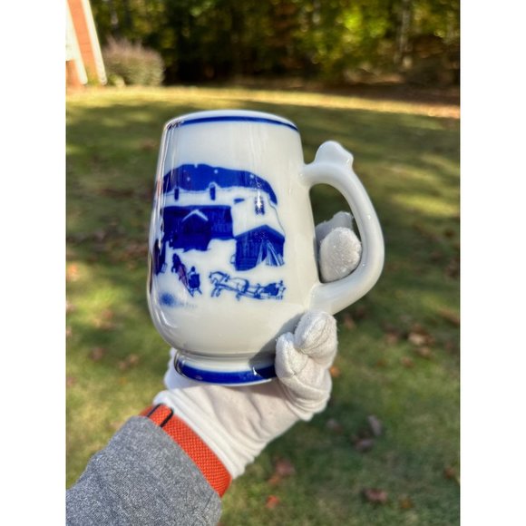 1978 Porsgrund Norway Limited Edition Christmas Mug "Christmas Eve" Vintage - Picture 4 of 7